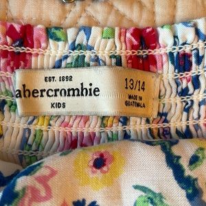 Abercrombie kids dress, size 13/14, but runs very small, white with pink flowers